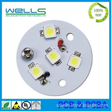 Aluminum Round White Solder Mask LED Light PCB